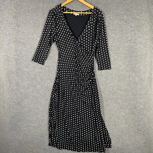 Laura Ashley Dress Womens 10 Black A Line Gathered Formal Vintage Y2K 2000s - Picture 1 of 15