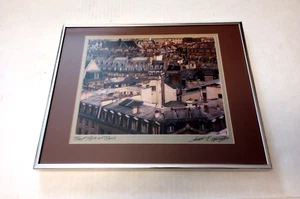 Foto vintage 1984 de Louis Spear ""Techos de París"" enmarcada y enmarañada - Imagen 1 de 9