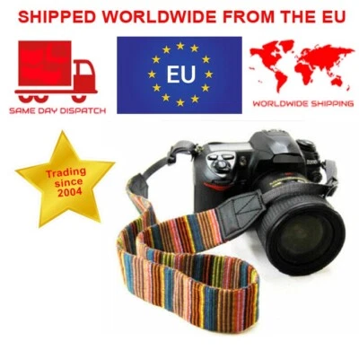 Camera Neck strap Retro Vintage Camera Strap for Sony Fujifilm Canon Nikon  - Image 1 of 4