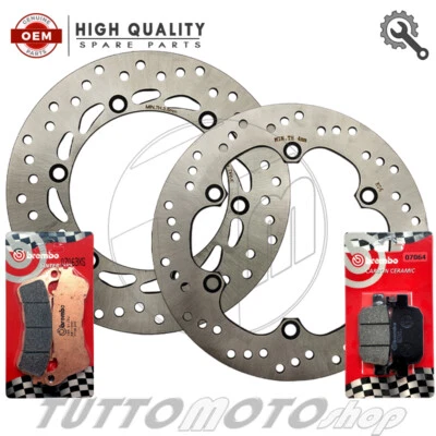 Kit dischi freno + pastiglie Brembo HONDA SH 300 i Abs 2007-2014 /Ant + post - Immagine 1 di 4