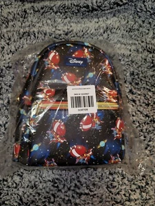 Loungefly Disney Lilo & Stitch Mini Rucksack Raumschiff All Over Muster - Bild 1 von 7