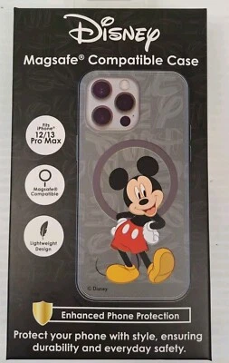 Original Disney Mickey Mouse iPhone 12/13 Pro Max Case MagSafe Compatible New - Image 1 of 4