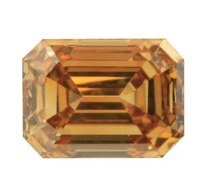 0.54 Carat Fancy Deep Brownish Orangy Yellow Diamond VS1 GIA Certified Natural - Picture 1 of 6
