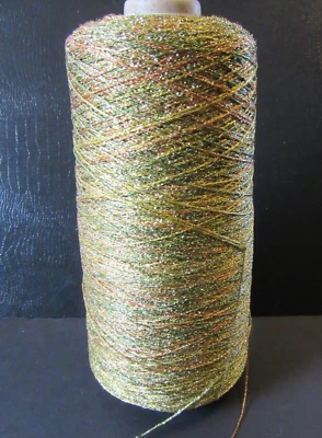 Kreinik JAPAN C-2 Metallic MISTY SUNRISE 8 ply Ombre Twist Thread 240g Cone - Image 1 of 4