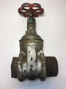 Antique Vintage 3" Brass Gate Valve  Unknown Valve Co - Picture 1 of 10