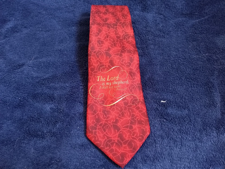 Corbata de poliéster para hombre Eagle Neckwear, multicolor, "El Señor es mi pastor. Foto 1 de 1