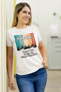 Hunting, where I can finally nap without interruption unisex T-Shirt funny gift - Picture 1 of 60