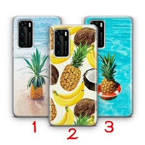 PINEAPPLE 1 ANANAS FUN HUAWEI P9 P10 P20 P30 P40 LITE PRO LG G6 PHONE CASE COVER - Picture 1 of 8