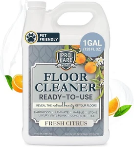 Procare Citrus Floor Cleaner (Made in USA) | Tile, 128 Fl Oz (Pack of 1) - Picture 1 of 6