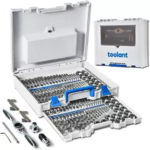 Ratchet SAE Metric Tap and Die Set Standard with Drill Assortment for Threading - Picture 1 of 7