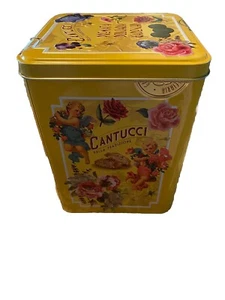 Cantucci lg beautiful Italian Biscuit Empty Metal Tin collector new flower - Picture 1 of 5