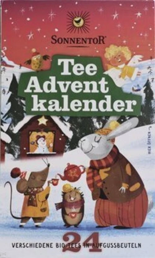 Sonnentor Tee Adventskalender 24 Aufgussbeutel, Doppelkammerbeutel, 37,5g - Bild 1 von 1