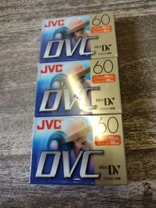 JVC 3 Pack DVC 60 Mini Digital Video Cassette Tapes Sealed NEW - Picture 1 of 3