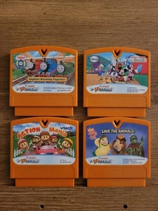VTech V.Smile  VMotion Learning Game Cartridges Lot Of 4 Thomas The Train Mickey - Picture 1 of 7