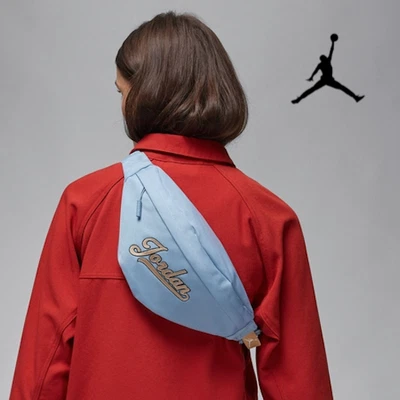 Air Jordan MVP Bandolera Cinturón Cintura Cadera Bolso Riñonera Azul Amarillo Foto 1 de 4