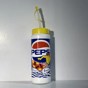 Vintage PEPSI Refillable Water Bottle 90's Retro Surfer - Picture 1 of 10