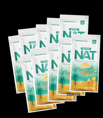 🔥Pruvit Keto OS NAT Ketones Pineapple Dream Caffeine Free 10 Pk Exp 2027 NEW
