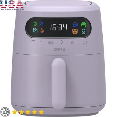 Freidora de aire digital de 3,0 cuartos de galón pantalla táctil control de temperatura apagado automático Foto 1 de 4