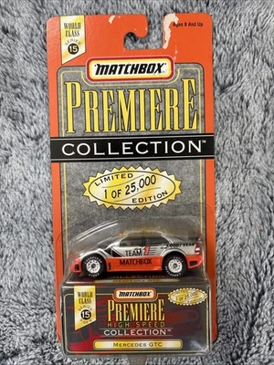MATCHBOX PREMIERE COLLECTION MERCEDES GTC SILVER AND ORANGE HIGH SPEED HTF NIP - Image 1 of 2