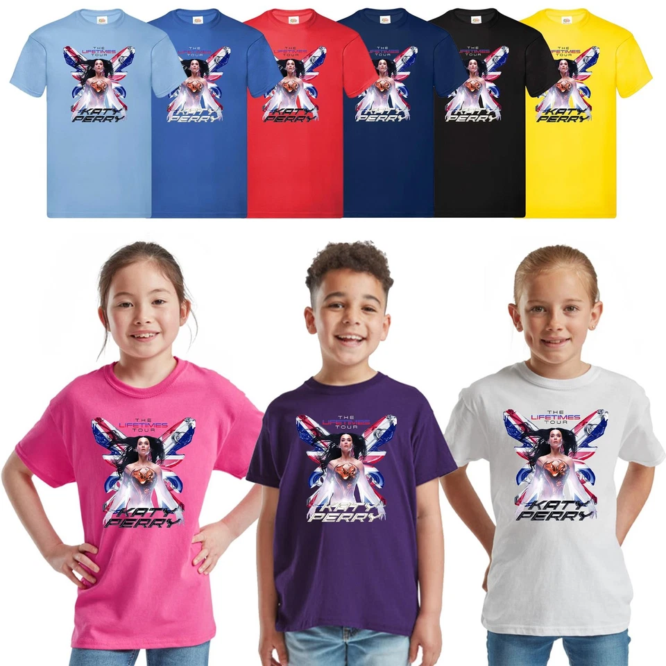 Katy Perry Lifetimes Tour T-Shirt 2025 UK Concert Kids Adult Tee Top - Image 1 of 1