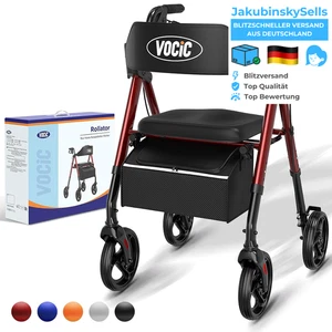 VOCIC Rollator Faltbar und Leicht mit Sit,Rollatoren Schmal für Wohnung,Rolla... - Bild 1 von 9