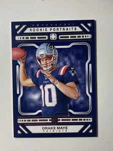 DRAKE MAYE 2024 Photogenic Football Rookie Portraits Rare 📈🔥 Patriots - Bild 1 von 2