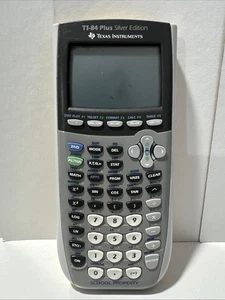 TI-84 Plus Silver Edition Graphing Calculator Yellow School Property/ No Cover - Picture 1 of 3