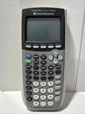 TI-84 Plus Silver Edition Graphing Calculator Yellow School Property/ No Cover - Image 1 of 3