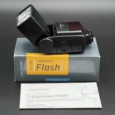 ProMaster FL120 Shoe Mount Flash For Canon EOS Shoe Mount TTL Bounce Flash - Image 1 of 4