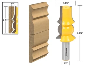 2-1/4" Crown Molding Router Bit - 1/2" Shank - Yonico 16142 - Picture 1 of 1