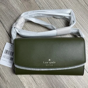 Kate Spade Dana Small Flap Crossbody Bag - Enchanted Green - KE623 - $249 - Picture 1 of 10