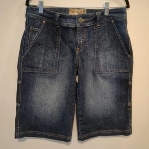 VTG American Rag Y2K Cotton Blend Bermuda Jean Shorts Size 11 0608B - Picture 1 of 17