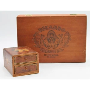 Lot of 2: Scottie Dog Cigarette Dispenser & Ricardo Cigar Box - Picture 1 of 5