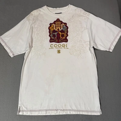 Camiseta COOGI De Colección Y2K Media Luna Real Bordada Rap Hip Hop Sydney Nueva York XL Foto 1 de 4