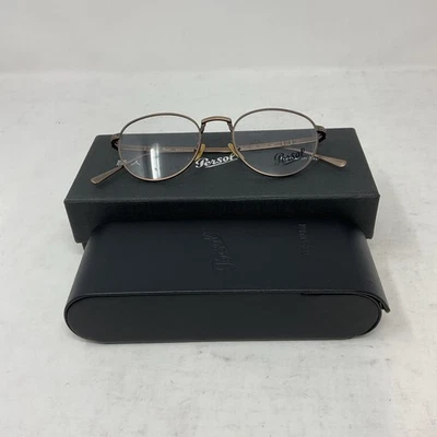 Persol PO5002VT 8003 Titanium Bronze Demo Lens 49 mm Men's Eyeglasses - Image 1 of 4