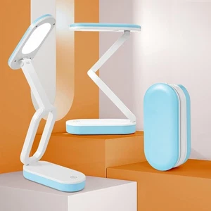 Cordless Desk Lamp Reading Light Rechargeable,Small Table Lamp Battery*2 Operate - Picture 1 of 7