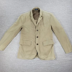 Chaqueta Blazer Vintage Polo Ralph Lauren 3 Botones Para Hombre 42R Caqui Tostado Algodón Sarga - Imagen 1 de 19