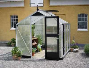 Gewächshaus Juliana Compact 6,6m² Alu silber 10mm Doppelstegplatten - Bild 1 von 2