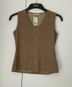 Women’s Marks & Spencer Brown Leopard Print Top Size 12 *BNWT* - Picture 1 of 5