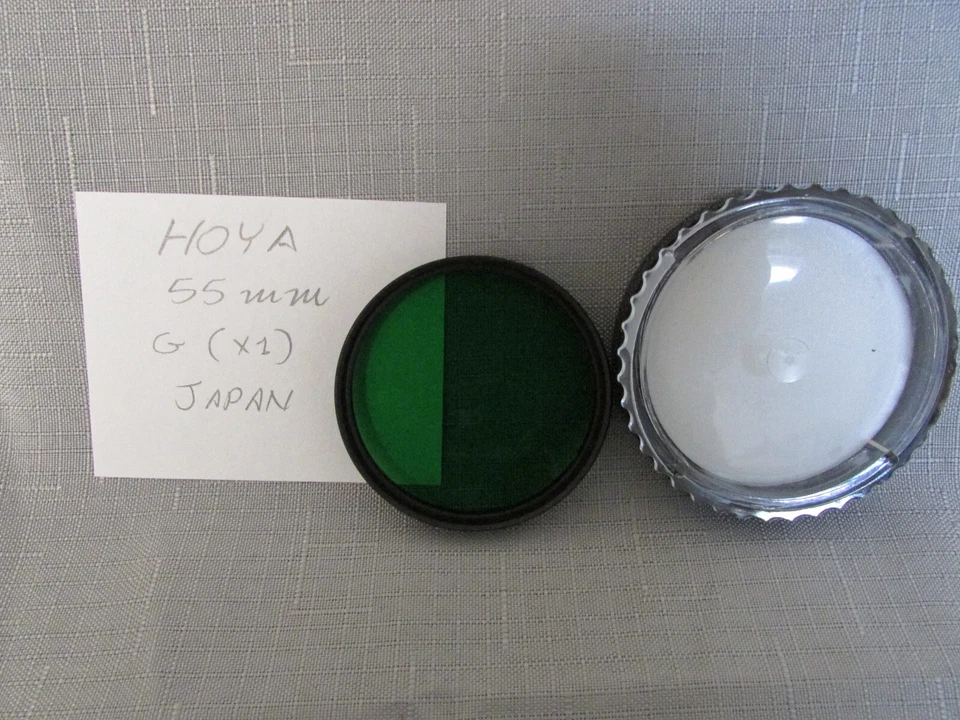 Hoya 55 mm G (X1) Green Screw-in Filter Made in Japan with Case - Image 1 of 1
