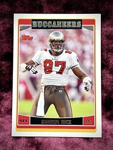 Camiseta Simeon Rice 2006 Topps #49 como nueva Tampa Bucs Legends Illinois Illini Sapp💙 - Imagen 1 de 2