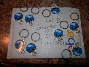 New York Giants Keychain lot (8) NEW VTG 1993 Lot D 90's rubber key rings - Picture 1 of 8