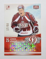 2015-16 Sereal KHL Dinamo Riga Autograph #DRG-AUT-AD Andris Dzerins 17/50