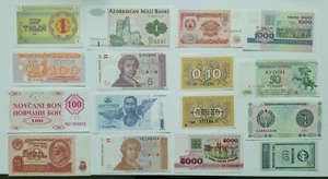 Bonita Agrupación de Billetes del Mundo en Excelente Estado (16) - Principalmente Europeos - Imagen 1 de 2