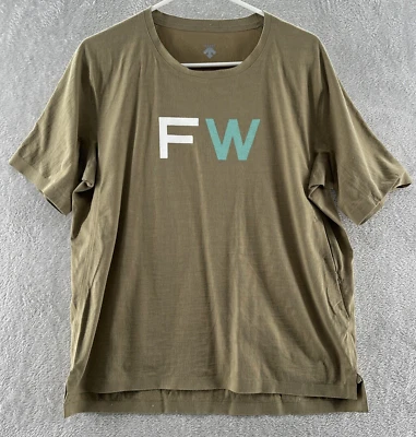 Camisa Descente Para Hombre Grande Manga Corta Bronceada Camiseta Sistema Deportivo Funcional Foto 1 de 4