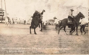 RPPC Publicado 1925 William Leach On Pretty Dick Cheyenne Wyoming (Doubleday) Rodeo - Imagen 1 de 2