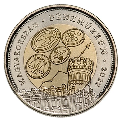 Hungary 100 forint 2022 UNC Money Museum Commemorative Bimetal Bi-metallic Cover