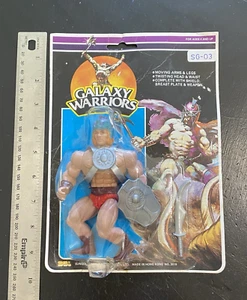 Galaxy Warriors MAGNON figure 1980s Vintage MOTU He-Man Sungold SG Unopened - Picture 1 of 14