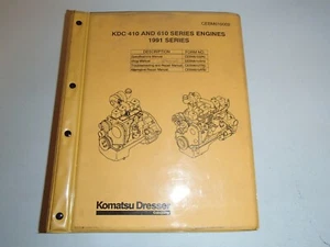 Komatsu Dresser KDC 410 & 610 Series Engine Shop Service Manual - 1991 Series  - Picture 1 of 7
