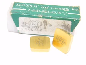 NEW SURPLUS 6PCS. LOVEJOY SPE 63 LW515 GRADE: LT40 CARBIDE INSERTS - Picture 1 of 1